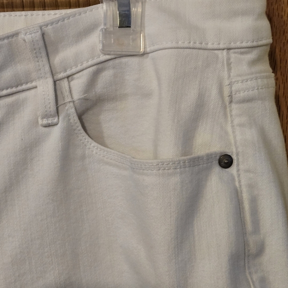 Talbots Women's 18 Eggshell White High Waist Jegging Crop 5 Pockets Modern Chic - Picture 5 of 16